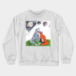 Fox and Wolf Love Crewneck Sweatshirt